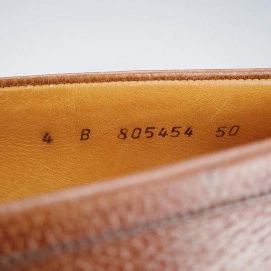 極上★J.M.ウェストン(レディース) 4B【現行定価￥126,500-★コインローファー/180】旧ロゴ/ヴィンテージ/茶/Weston/ウエストン(レディース)★i559