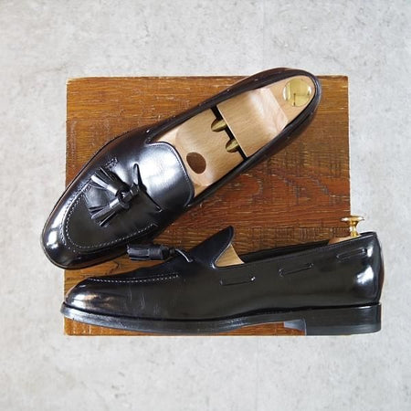 ★Oriental/オリエンタル SIZE 7【現行定価￥52,800-★PHILIP/フィリップ】タッセルローファー/カーフ/黒/メンズ★i561