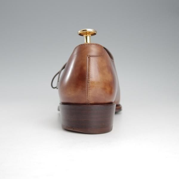 極上★Perfetto/ペルフェット SIZE 8【ミュージアムカーフ風★グッドイヤーウェルテッド製法/サイドレース】茶/メンズ★i562