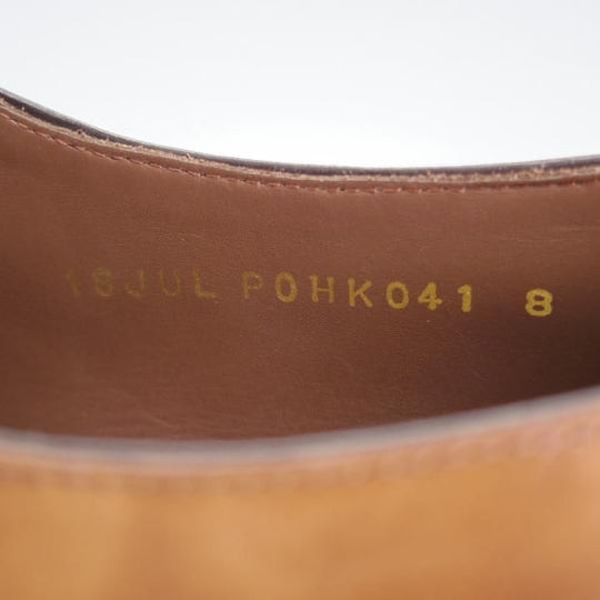 極上★Perfetto/ペルフェット SIZE 8【ミュージアムカーフ風★グッドイヤーウェルテッド製法/サイドレース】茶/メンズ★i562