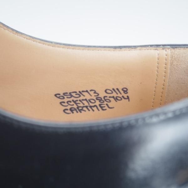 極美品★チャーチ 65G/UK6.5【定価￥160,600-★外羽根版コンサル/173ラスト/CARTMEL】/ストレートチップ/黒/Church's★i563