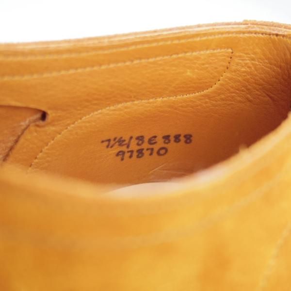 エドワードグリーン 7.5E【プレーントゥ/888ラスト/スエード/茶