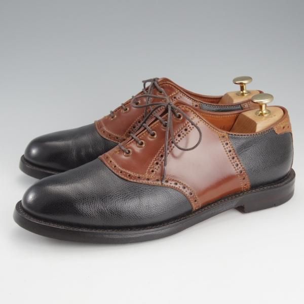 極上★オールデン 7D【貴重★ウイスキーコードバン×アルパインカーフ/(米)LEFFOT別注】バリーラスト/89921/茶×黒/サドル/Alden★i566