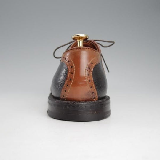 極上★オールデン 7D【貴重★ウイスキーコードバン×アルパインカーフ/(米)LEFFOT別注】バリーラスト/89921/茶×黒/サドル/Alden★i566