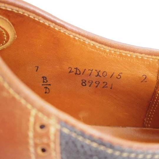 極上★オールデン 7D【貴重★ウイスキーコードバン×アルパインカーフ/(米)LEFFOT別注】バリーラスト/89921/茶×黒/サドル/Alden★i566