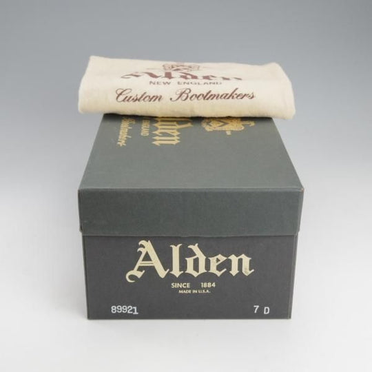 極上★オールデン 7D【貴重★ウイスキーコードバン×アルパインカーフ/(米)LEFFOT別注】バリーラスト/89921/茶×黒/サドル/Alden★i566