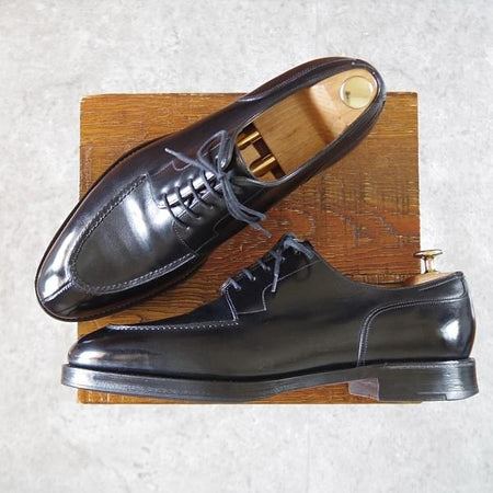 極上★ジョンロブ 8.5D【名作★CHAMBORD/スキンステッチ仕様/8695ラスト】シャンボード/Uチップ/カーフ/黒/メンズ/JOHN LOBB★i568