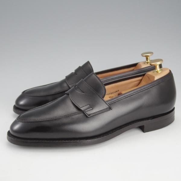 極上★クロケット&ジョーンズ 6E【定価￥88,000-★ユナイテッドアローズ別注/ROSEMOUNT】330ラスト/ローファー/黒/Crockett&Jones★i572