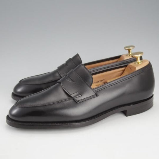 極上★クロケット&ジョーンズ 6E【定価￥88,000-★ユナイテッドアローズ別注/ROSEMOUNT】330ラスト/ローファー/黒/Crockett&Jones★i572