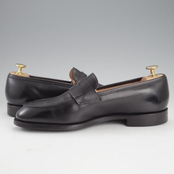 極上★クロケット&ジョーンズ 6E【定価￥88,000-★ユナイテッドアローズ別注/ROSEMOUNT】330ラスト/ローファー/黒/Crockett&Jones★i572