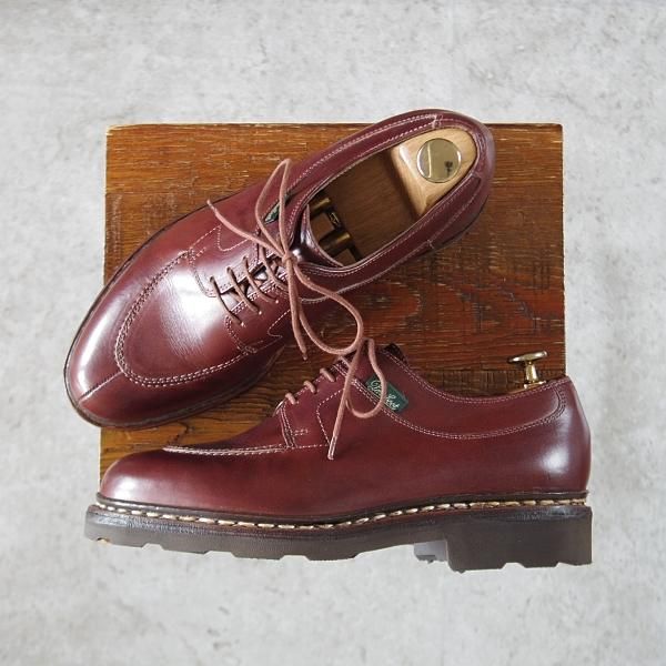 未使用★パラブーツ SIZE 5.5【現行定価￥71,500-★アヴィニョン/AVIGNON】グリフソール/リスレザー/Uチップ/マロン/茶/Paraboot★i574