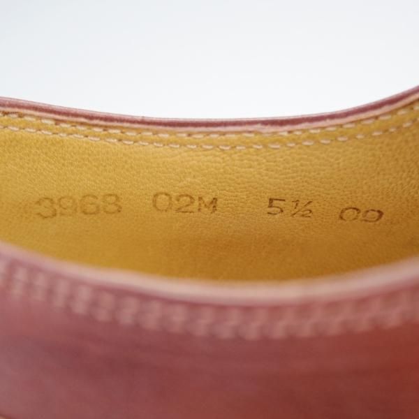 未使用★パラブーツ SIZE 5.5【現行定価￥71,500-★アヴィニョン/AVIGNON】グリフソール/リスレザー/Uチップ/マロン/茶/Paraboot★i574