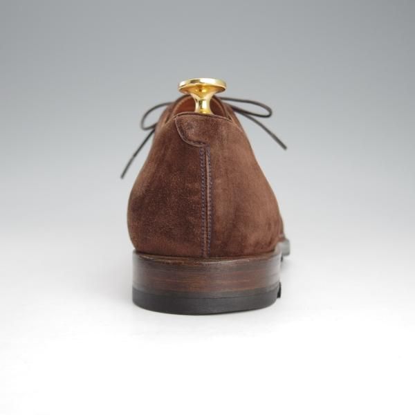 極上★(伊)ボリーニ SIZE 6【★プレーントゥ/濃茶】スエード/メンズ/Bolini★i575