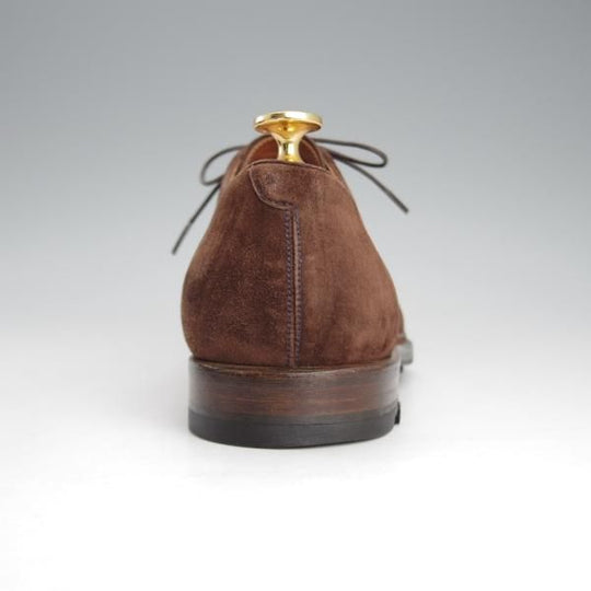 極上★(伊)ボリーニ SIZE 6【★プレーントゥ/濃茶】スエード/メンズ/Bolini★i575