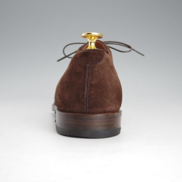 極上★(伊)ボリーニ SIZE 6【★プレーントゥ/濃茶】スエード/メンズ/Bolini★i575