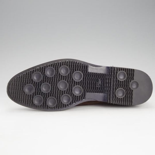 極上★(伊)ボリーニ SIZE 6【★プレーントゥ/濃茶】スエード/メンズ/Bolini★i575