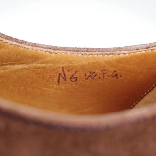 極上★(伊)ボリーニ SIZE 6【★プレーントゥ/濃茶】スエード/メンズ/Bolini★i575