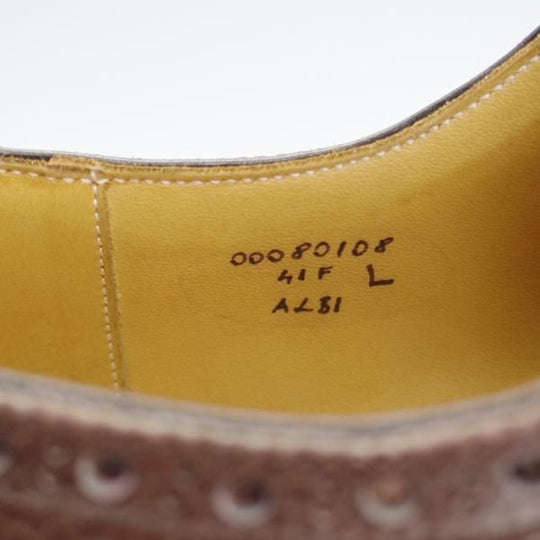 極上★(東欧)VASS/ヴァーシュ SIZE 41【定価￥132,000-★Budapest/ブダペスト】BPラスト/フルブローグ/濃茶/メンズ★i576