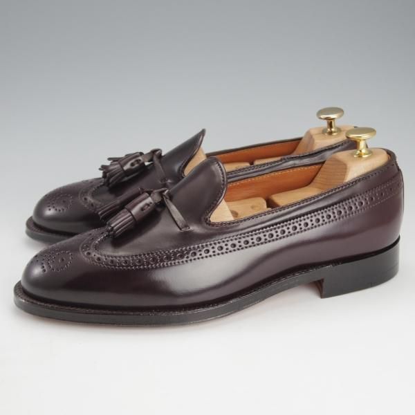 未使用★オールデン 8D【定価￥137,500-★コードバン仕様/ユナイテッドアローズ別注】3905/タッセルローファー/赤茶/Alden★i577