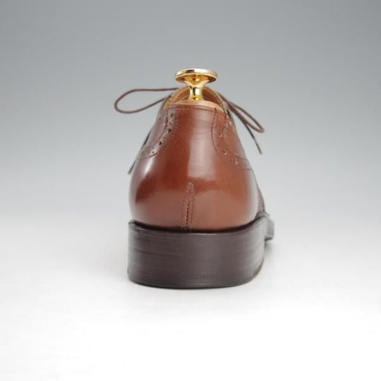 美品★(東欧)VASS/ヴァーシュ SIZE 40.5【定価￥132,000-★Budapest/ブダペスト】BPラスト/フルブローグ/カーフ/茶/メンズ★i578