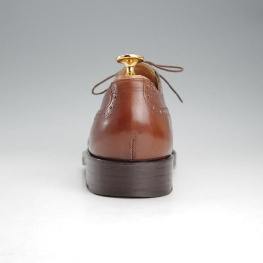 美品★(東欧)VASS/ヴァーシュ SIZE 40.5【定価￥132,000-★Budapest/ブダペスト】BPラスト/フルブローグ/カーフ/茶/メンズ★i578