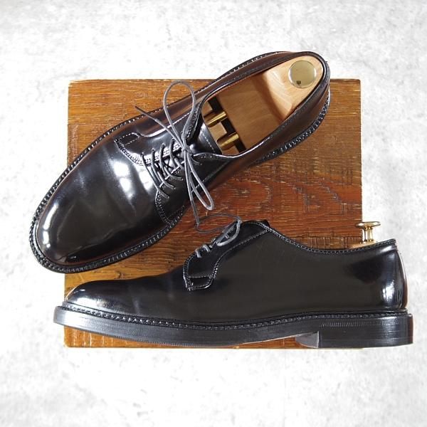 極上★オールデン 8D【定価￥171,600-★コードバン仕様/9901】バリーラスト/プレーントゥ/黒/メンズ/Alden★i581