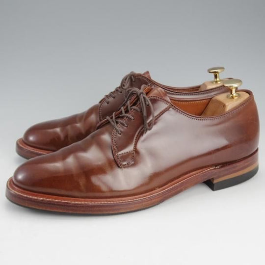 極上★オールデン 8E【貴重★ラベロ系/コードバン/茶】93982/プレーントゥ/メンズ/Alden★i582