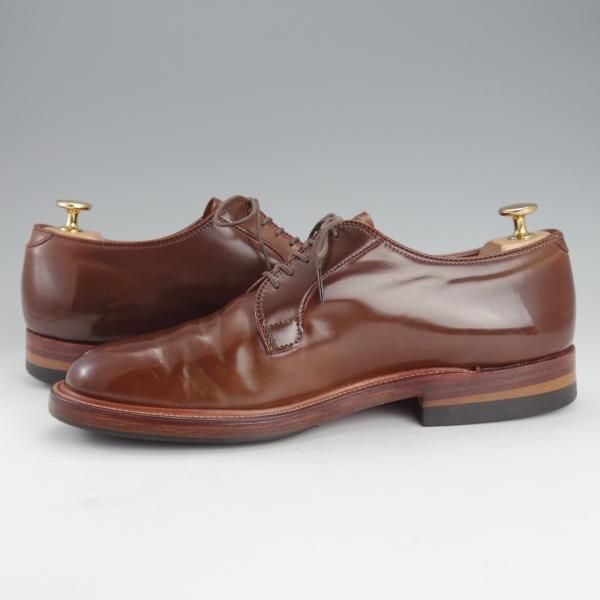 極上★オールデン 8E【貴重★ラベロ系/コードバン/茶】93982/プレーントゥ/メンズ/Alden★i582