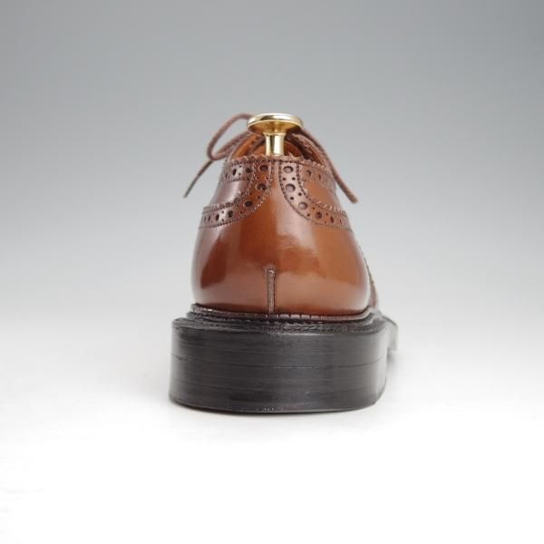 美品★J.M.ウェストン 6.5E【現行定価￥236,500-★590/トリプルソールダービー】22ラスト/フルブローグ/茶/Weston/ウエストン★i583