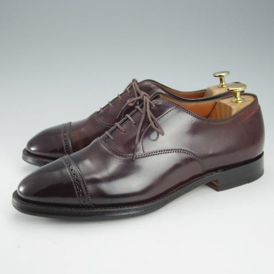 極上★オールデン 8.5E【貴重★コードバン/ブルックスブラザーズ別注】15150/パンチドキャップトゥ/赤茶/BROOKS BROTHERS/Alden★i585