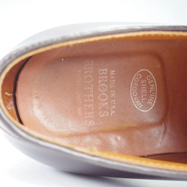 極上★オールデン 8.5E【貴重★コードバン/ブルックスブラザーズ別注】15150/パンチドキャップトゥ/赤茶/BROOKS BROTHERS/Alden★i585