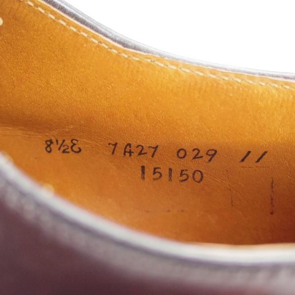 極上★オールデン 8.5E【貴重★コードバン/ブルックスブラザーズ別注】15150/パンチドキャップトゥ/赤茶/BROOKS BROTHERS/Alden★i585