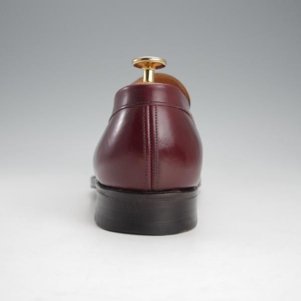 極美品★チャーチ 70E/UK7【旧チャーチ★3都市ロゴ/KENT】コインローファー/93ラスト/カーフ/赤茶/メンズ/Church's★i587