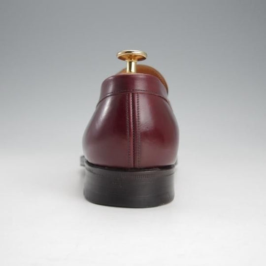 極美品★チャーチ 70E/UK7【旧チャーチ★3都市ロゴ/KENT】コインローファー/93ラスト/カーフ/赤茶/メンズ/Church's★i587