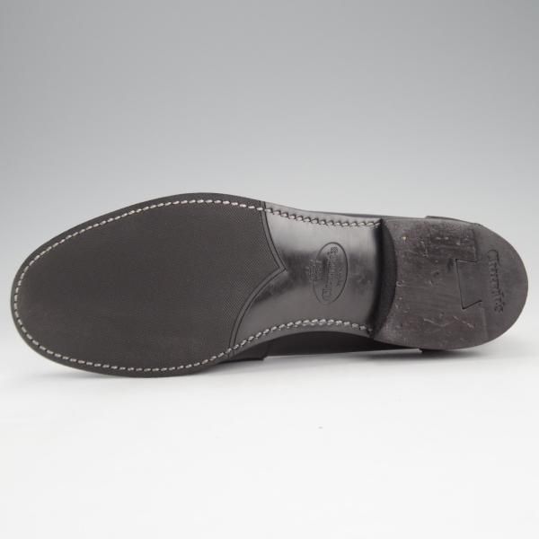 極美品★チャーチ(レディース) SIZE 36.5【★SALLY R/サリー】コインローファー/ポリッシュドバインダーカーフ/黒/Church's★i588