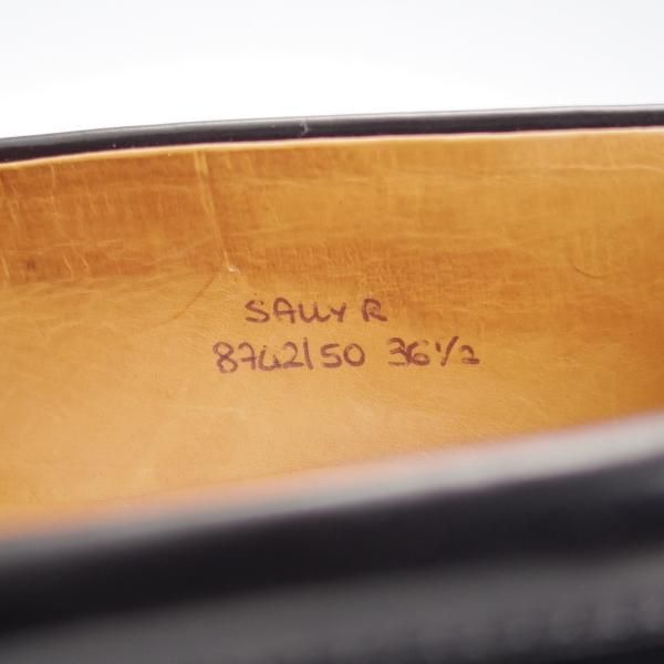 極美品★チャーチ(レディース) SIZE 36.5【★SALLY R/サリー】コインローファー/ポリッシュドバインダーカーフ/黒/Church's★i588