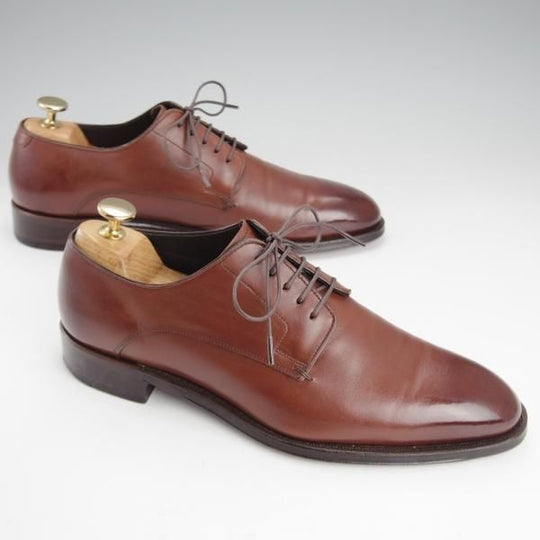 ★シェットランドフォックス SIZE 6【定価￥52,800-★ブラッドフォード/076F】プレーントゥ/カーフ/茶/メンズ/SHETLAND FOX★i589