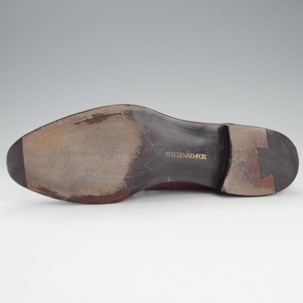 ★シェットランドフォックス SIZE 6【定価￥52,800-★ブラッドフォード/076F】プレーントゥ/カーフ/茶/メンズ/SHETLAND FOX★i589