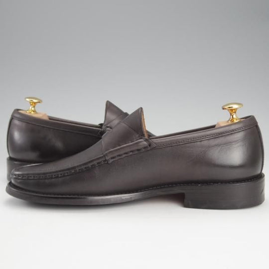 極美品★チャーチ 70F/UK7【★コインローファー/COSENZA】カーフ/黒/メンズ/Church's★i591