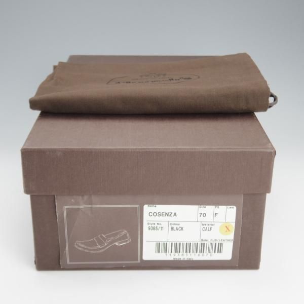 極美品★チャーチ 70F/UK7【★コインローファー/COSENZA】カーフ/黒/メンズ/Church's★i591