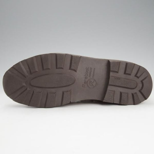 極上★パラブーツ SIZE 6【貴重★旧ロゴ/Uチップ】モカシン/マルシェソール/ヌバック/薄茶/メンズ/Paraboot★i592