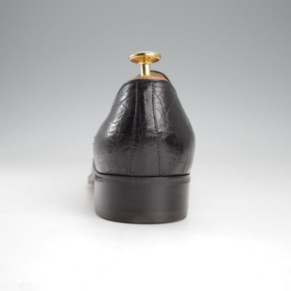 未使用★(伊)タニノクリスチー SIZE 8【デッドストック品★クロコダイル仕様/コインローファー】123170/黒/メンズ/TANINO CRISCI★i594