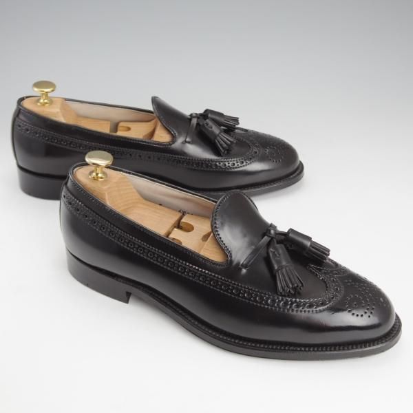 未使用★オールデン 8D【定価￥137,500-★コードバン仕様/ユナイテッドアローズ別注】3906/タッセルローファー/黒/ALDEN★i596