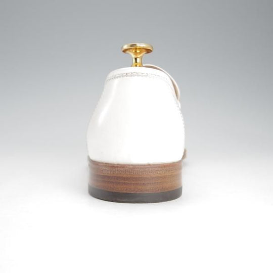 ほぼ試着程度★(伊)タニノクリスチー SIZE 5【定価15万円以上★ローファー/109675】スリッポン/ポリッシュレザー/白/TANINO CRISCI★i597