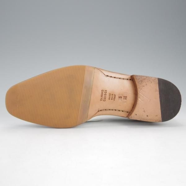 ほぼ試着程度★(伊)タニノクリスチー SIZE 5【定価15万円以上★ローファー/109675】スリッポン/ポリッシュレザー/白/TANINO CRISCI★i597