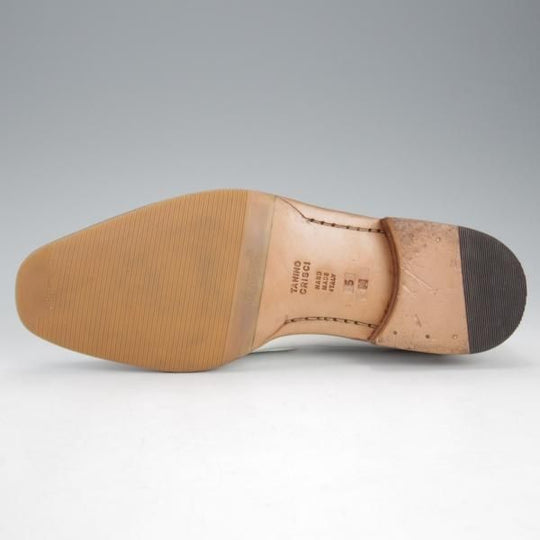 ほぼ試着程度★(伊)タニノクリスチー SIZE 5【定価15万円以上★ローファー/109675】スリッポン/ポリッシュレザー/白/TANINO CRISCI★i597