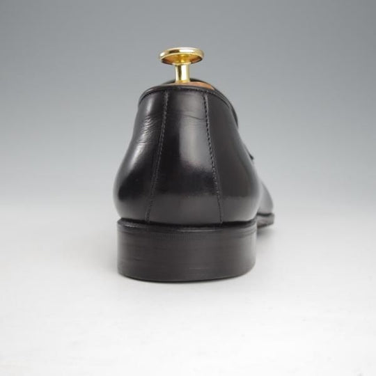 美品★(伊)Ferrante/フェランテ SIZE 8.5【定価￥59,400-★コインローファー/黒】カーフ/メンズ★i599