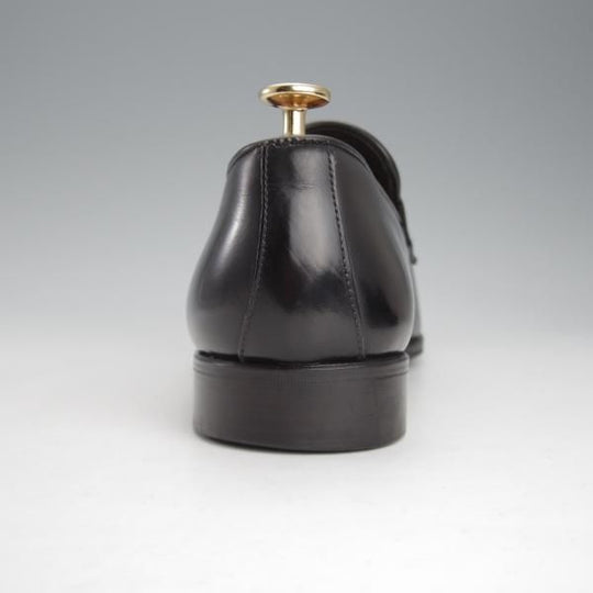 美品★(伊)Ferrante/フェランテ SIZE 8.5【定価￥59,400-★コインローファー/黒】カーフ/メンズ★i599