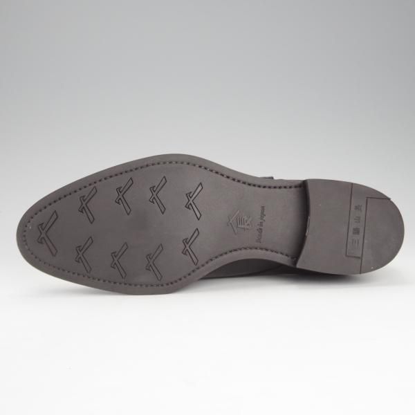 極美品★三陽山長 SIZE 8【定価￥80,300-★源四郎/ダブルモンク/R2010ラスト】カーフ/黒/メンズ/SanyoYamacho★i604