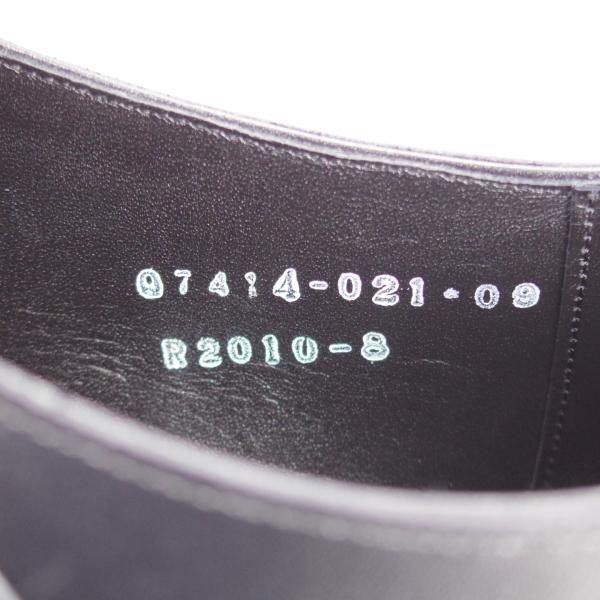 極美品★三陽山長 SIZE 8【定価￥80,300-★源四郎/ダブルモンク/R2010ラスト】カーフ/黒/メンズ/SanyoYamacho★i604